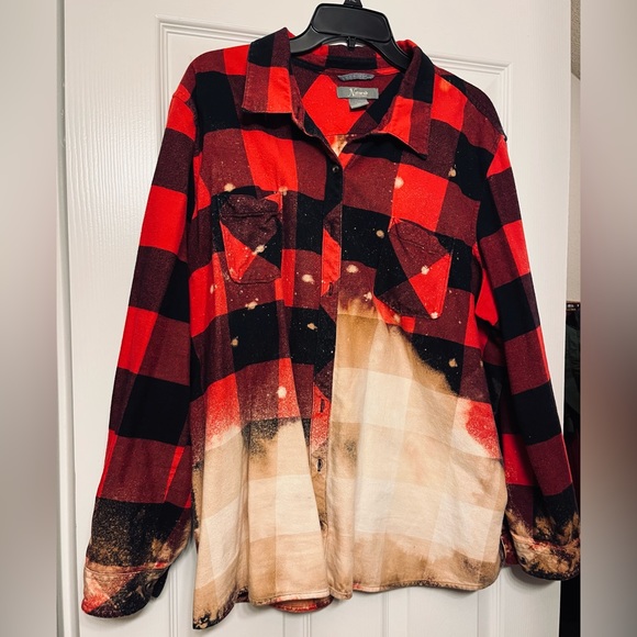 Bass Pro Shops Tops Bleach Flannel Poshmark